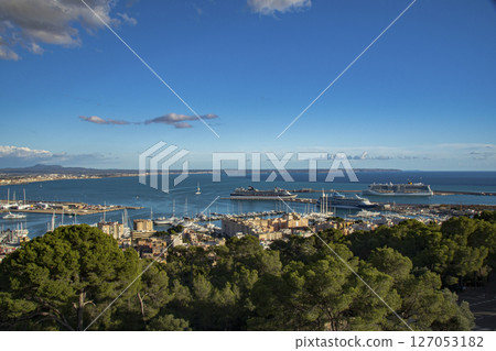 Beautiful cityscape on the island of Mallorca near Barcelona, Spain Beautiful cityscape on the island of Mallorca near Barcelona, Spain 127053182