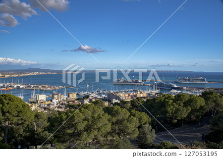 Beautiful cityscape on the island of Mallorca near Barcelona, Spain Beautiful cityscape on the island of Mallorca near Barcelona, Spain 127053195