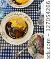Omelette rice  127054266