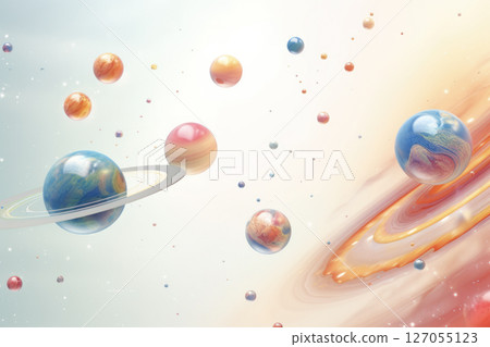Horizontal view of the planet Horizontal view of the planet 127055123