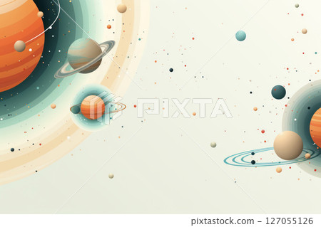 Horizontal view of the planet 127055126