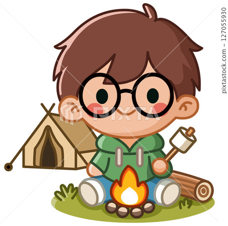 Camping Boy 127055930