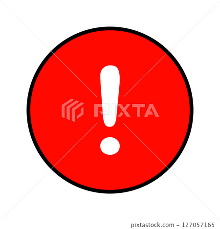 Danger sign red circle Danger sign red circle 127057165