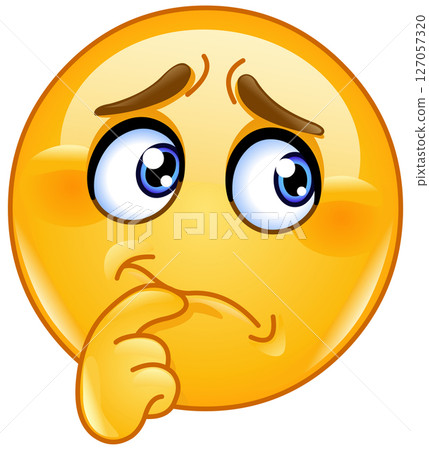 Worried Thinking Emoticon Worried Thinking Emoticon 127057320