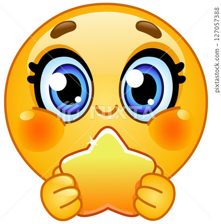 Emoticon Holding a Star Emoticon Holding a Star 127057388