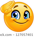 Salute Emoticon 127057401