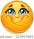 Emoticon Hugging Herself 127057403