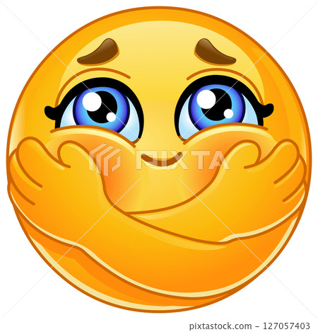 Emoticon Hugging Herself 127057403