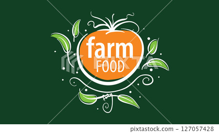 The Farm food logo. Hand-drawn vector illustration The Farm food logo. Hand-drawn vector illustration 127057428