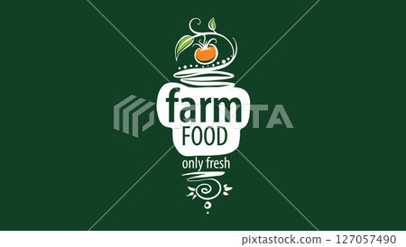 The Farm food logo. Hand-drawn vector illustration The Farm food logo. Hand-drawn vector illustration 127057490