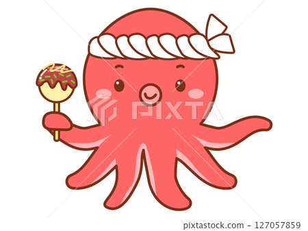 章魚廣告章魚燒_帶輪廓 章魚廣告章魚燒_帶輪廓 127057859