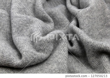 Textile background soft cashmere texture. Wool products. 127058213