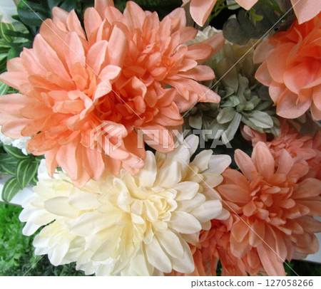 Colorful artificial flower bouquet Colorful artificial flower bouquet 127058266