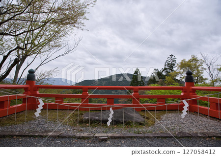 Kurama Temple - Shoundai in front of the main hall Kurama Temple - Shoundai in front of the main hall 127058412