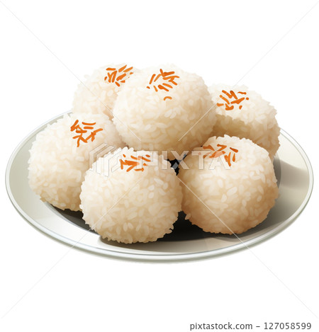 Sticky rice balls 127058599