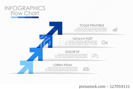 Infographic design template with place for your data. Vector illustration. 127059131