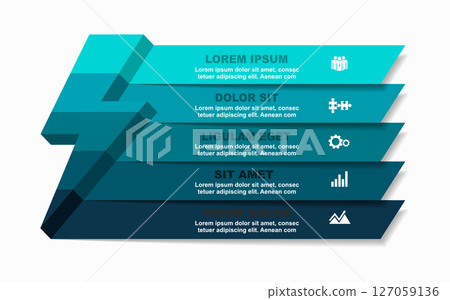 Infographic design template with place for your data. Vector illustration. Infographic design template with place for your data. Vector illustration. 127059136