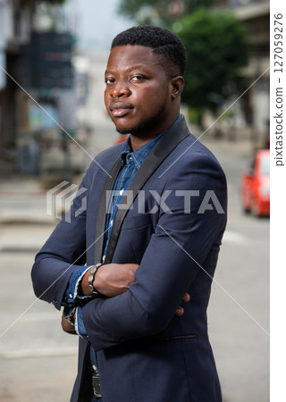 portrait of young african man. 127059276