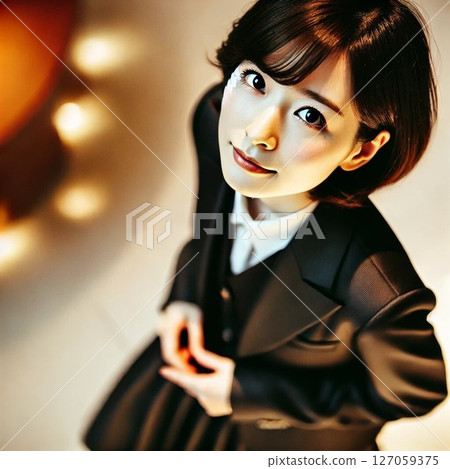 一名女子抬頭 127059375