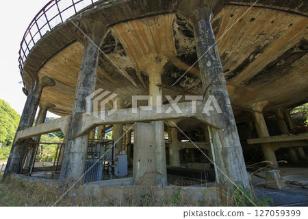 Hyogo Prefecture, Asago City, Mikobata Ore Dressing Plant, thickener site Hyogo Prefecture, Asago City, Mikobata Ore Dressing Plant, thickener site 127059399