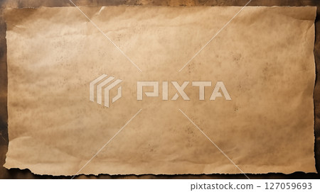 Old parchment paper. Vintage aged worn paper texture background. Natural pattern antique design art work and wallpaper. 127059693