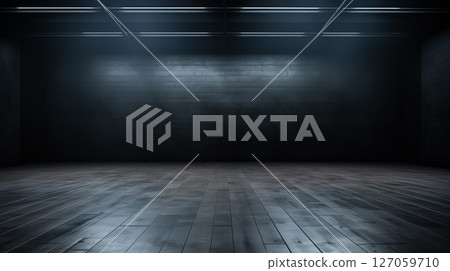 Dark grey gradient background spotlight on empty studio room. Empty dark abstract cement wall and studio room with smoke float up interior texture for display products wall background. Dark grey gradient background spotlight on empty studio room. Empty dark abstract cement wall and studio room with smoke float up interior texture for display products wall background. 127059710