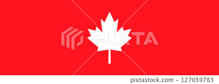 White maple leaf icon. 127059783