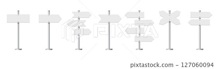 Direction signs with arrow 127060094