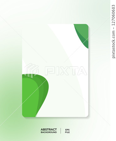 Elegant Green Abstract Background Design Perfect for Modern Presentations or Branding Projects 127060683