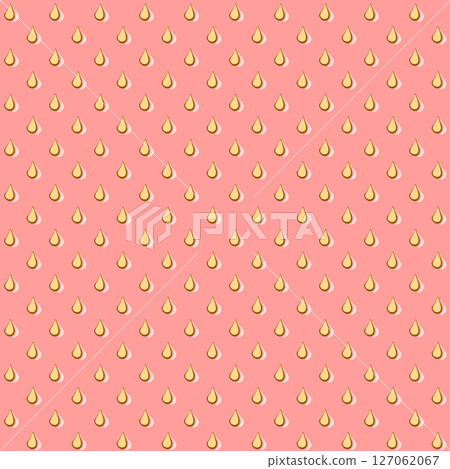 Strawberry texture seamless pattern on color background. Natural delicious fresh ripe tasty fruit. Vector illustration for print, fabric, textile, banner, other design. Food concept 127062067