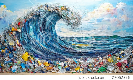 A Giant Wave of Plastic Pollution Threatening the Ocean 127062836