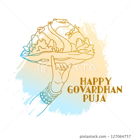 beautiful govardhan puja spiritual background for from lord krishna blessing beautiful govardhan puja spiritual background for from lord krishna blessing 127064757