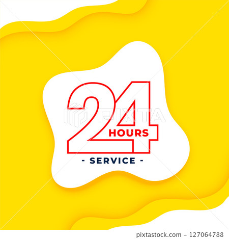 24 hours a day service availability fluid background 127064788