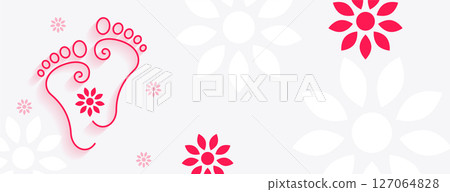beautiful goddess laxmi charan for hindu festival shubh dhanteras wallpaper design beautiful goddess laxmi charan for hindu festival shubh dhanteras wallpaper design 127064828