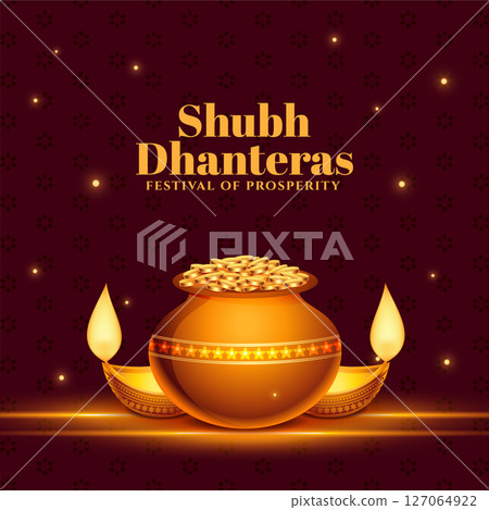 beautiful shubh dhanteras wishes background celebrate festival of wealth beautiful shubh dhanteras wishes background celebrate festival of wealth 127064922