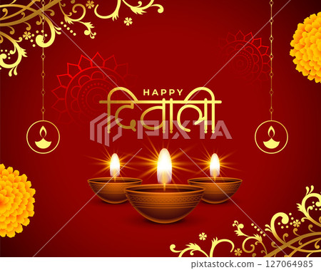 premium shubh deepavali greeting background with shiny diya and floral vector premium shubh deepavali greeting background with shiny diya and floral vector 127064985