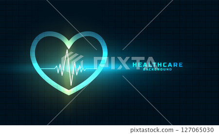 digital health care medical background with heat beat line graph digital health care medical background with heat beat line graph 127065030