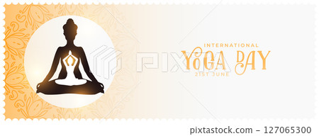 nice international yoga day event banner for balancing life 127065300
