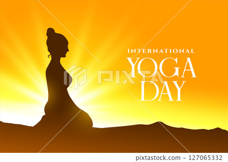 celebrating international yoga day with ayurvedic-inspired background 127065332