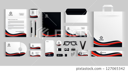 business stationery mockup collection template perfect for presentations 127065342