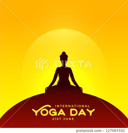 21st june international yoga day background for a healthy life 127065502