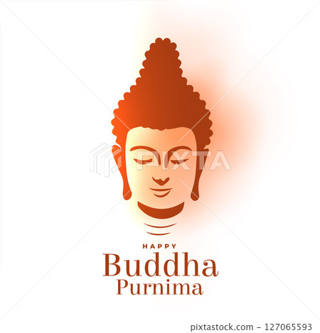 stylish happy buddha purnima background for religious knowledge 127065593