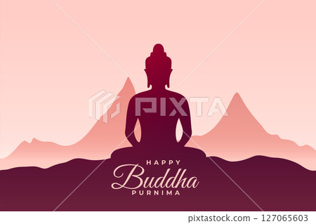 happy buddha purnima greeting background for meditation and devotion happy buddha purnima greeting background for meditation and devotion 127065603