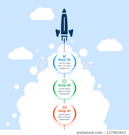 infographic milestone goal path template boost up business success 127065642