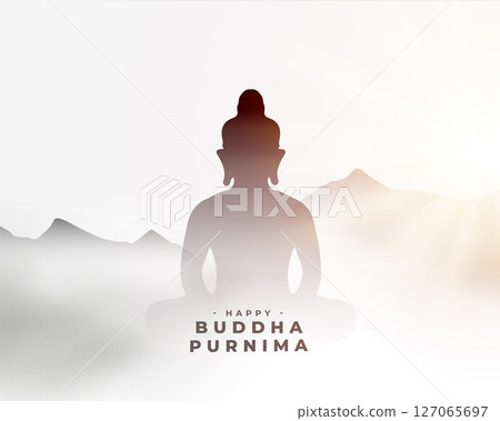 buddha purnima jayanti background for peace and sacrifice 127065697
