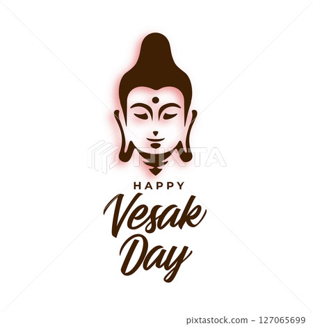 decorative happy vesak day background with lord buddha face design decorative happy vesak day background with lord buddha face design 127065699