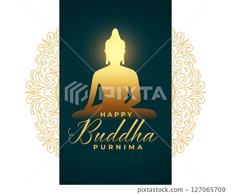 celebrate happy buddha purnima background with joy and peace 127065709
