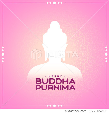 elegant gautama buddha vesak background for spiritual knowledge 127065715