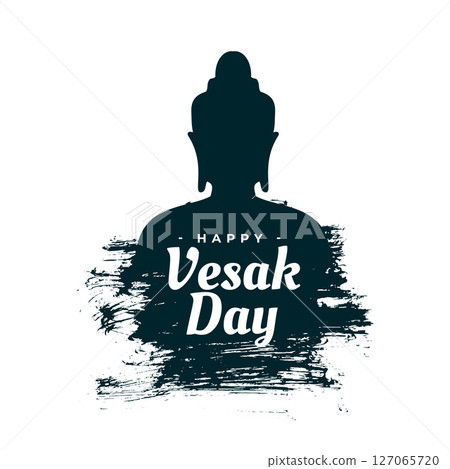 grungy style buddha purnima background for devotion and meditation 127065720