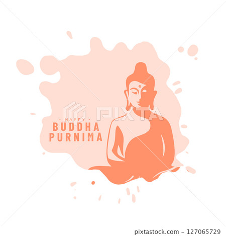 watercolor style buddha purnima religious background design watercolor style buddha purnima religious background design 127065729